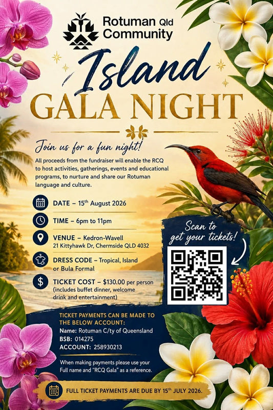Saturday 15th August 2026, Island Gala Night